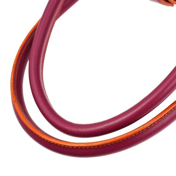 Loewe Pink Calfskin Leo Tote Handbag 011403 NQ02533 BN02 - Picture 4 of 10